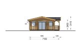 B-Ware: Houten huis DONNA S (Geïsoleerd PLUS, 44+44 mm), 63 m² specificatie 2