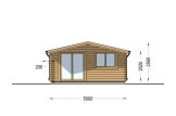 Tuinhuis blokhut WISSOUS (44 mm), 5x5 m, 25 m² specificatie 2