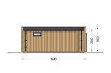 Tuinkantoor PREMIUM (34 mm + gevelbekleding), 6,5x4,5 m, 26 m² specificatie 4