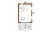 Houten prefab woning ALINA PV (Geïsoleerd, Bbl), 46 m² specificatie 1