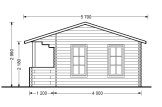 Tuinhuis blokhut ROYAL S (44 mm), 5x5 m, 25 m² specificatie 3