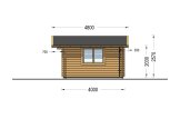 Tuinhuis blokhut DREUX (34 mm), 5x4 m, 18 m² specificatie 5