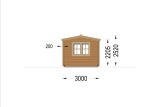 Tuinhuis blokhut OAK S (66 mm), 6x3 m, 18 m² specificatie 3