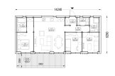 Houten huis BELLA 3 RV (Geïsoleerd, Bbl), 75 m² specificatie 1