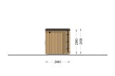 Buitensauna OKO (34 mm + gevelbekleding), 2.3x2.3 m, 4.1 m² specificatie 4