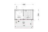 Buitensauna VIGOR (44 mm), 4.5x2.5 m, 4.9 m² specificatie 1