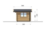 Tuinhuis blokhut WISSOUS (44 mm), 4x3 m, 12 m² specificatie 5