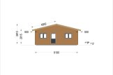 Houten huis ALICE S (44 mm + gevelbekleding), 63 m² specificatie 3