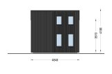 Prefab houten tuinhuis SOPHIA (34 mm + gevelbekleding), 20 m² met 15 m² zolder specificatie 5