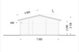 Prefab houten tuinhuis MILA (44 mm), 8x7 m, 56 m² specificatie 5