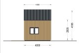 Prefab houten tuinhuis SARA (Geïsoleerd, 34 mm + gevelbekleding), 20 m² met 15 m² zolder specificatie 6