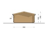 Tuinhuis blokhut WISSOUS (44 mm), 5x5 m, 25 m² specificatie 4