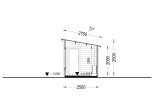 Buitensauna VIGOR (44 mm), 3.3x2.5 m, 4.85 m² specificatie 6