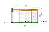 Houten prefab woning LUCIA 1 PV (Geïsoleerd, Bbl), 40 m² specificatie 7