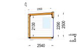 Tuinkantoor PREMIUM S (Geïsoleerd PLUS, 34 mm + gevelbekleding), 4,1x2,4 m, 10 m² specificatie 6
