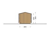 Buitensauna SERENE (34 mm + gevelbekleding), 3.3x2.5 m, 4.95 m² specificatie 5