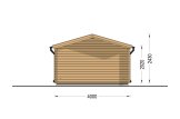 Tuinhuis blokhut DREUX (34 mm), 4x4 m, 16 m² specificatie 4