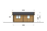 Dubbele houten garage CLASSIC DUO (44 mm), 6x6 m, 36 m² specificatie 3