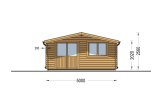 Tuinhuis blokhut LILLE (44 mm), 5x4 m, 20 m² specificatie 2