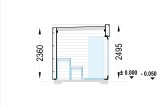 Buitensauna DELLA (34 mm + bekleding), 2,6 x 2,6 m, 5 m² specificatie 6