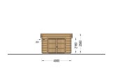 Houten garage MODERN (34 mm), 4x6 m, 21 m² specificatie 2