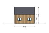 Houten huis ALINA (Geïsoleerd, 34 mm + gevelbekleding), 46 m² specificatie 6