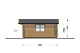 Tuinhuis blokhut LILLE (34 mm), 5x5 m, 25 m² specificatie 5