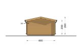 Houten garage CLASSIC (34 mm), 4x7.5 m, 30 m² specificatie 4