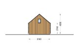 Houten huis MILANA (Geïsoleerd, 34 mm + gevelbekleding), 41 m² specificatie 5