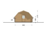 Houten garage BARN (44 mm), 5x6 m, 30 m² specificatie 4