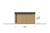 Buitensauna SERENE (34 mm + gevelbekleding), 4.5x2.5 m, 5 m² specificatie 4