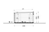 Tuinkantoor PREMIUM (34 mm + gevelbekleding), 6,5x4,5 m, 26 m² specificatie 6