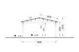 Houten carport CLASSIC, 5x5.7 m specificatie 6