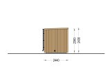 Buitensauna OKO (34 mm + gevelbekleding), 2.3x2.3 m, 4.1 m² specificatie 3