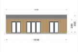 Houten huis SELENE S (44 mm + gevelbekleding), 63 m² specificatie 2