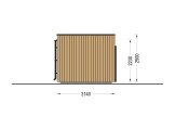 Tuinkantoor PREMIUM (34 mm + gevelbekleding), 5,95x3 m, 16 m² specificatie 5