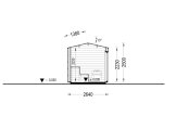 Buitensauna SERENE (34 mm + gevelbekleding), 3.3x2.5 m, 4.95 m² specificatie 6