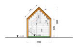 Houten prefab woning ALINA PV (Geïsoleerd, Bbl), 46 m² specificatie 7