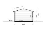 Tuinhuis blokhut DREUX (44 mm), 4x4 m, 16 m² specificatie 6