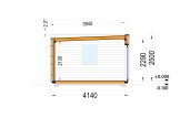 Tuinkantoor PREMIUM S (Geïsoleerd PLUS, 34 mm + gevelbekleding), 6x4 m, 24 m² specificatie 6