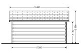 Tuinhuis blokhut ROYAL S (44 mm), 5x5 m, 25 m² specificatie 4