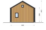 Prefab houten tuinhuis SARA (Geïsoleerd, 34 mm + gevelbekleding), 20 m² met 15 m² zolder specificatie 5