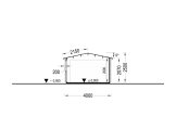 Houten garage CLASSIC (34 mm), 4x6 m, 24 m² specificatie 6