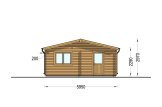 Dubbele houten garage ALTERNATIVE (44 mm), 6x6 m, 36 m² specificatie 3