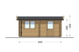 Houten garage CLASSIC (34 mm), 3,2x5,2 m, 16 m² specificatie 3