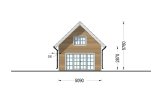 Houten huis KARINA (Geïsoleerd, 34 mm + gevelbekleding), 46 m² specificatie 3