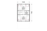 Houten huis ALINA (34 mm + gevelbekleding), 46 m² specificatie 2