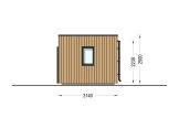 Tuinkantoor PREMIUM (34 mm + gevelbekleding), 5,95x3 m, 16 m² specificatie 3