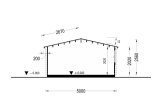 Tuinhuis blokhut WISSOUS (44 mm), 5x5 m, 25 m² specificatie 6