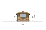 Tuinhuis blokhut PETER (34 mm), 3x4 m, 12 m² specificatie 2